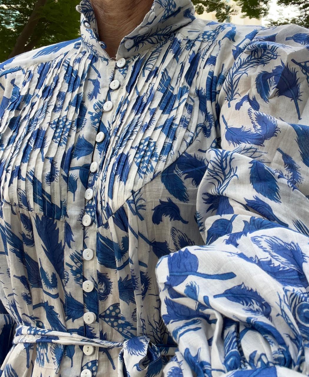 Kort elegant bomullsklänning