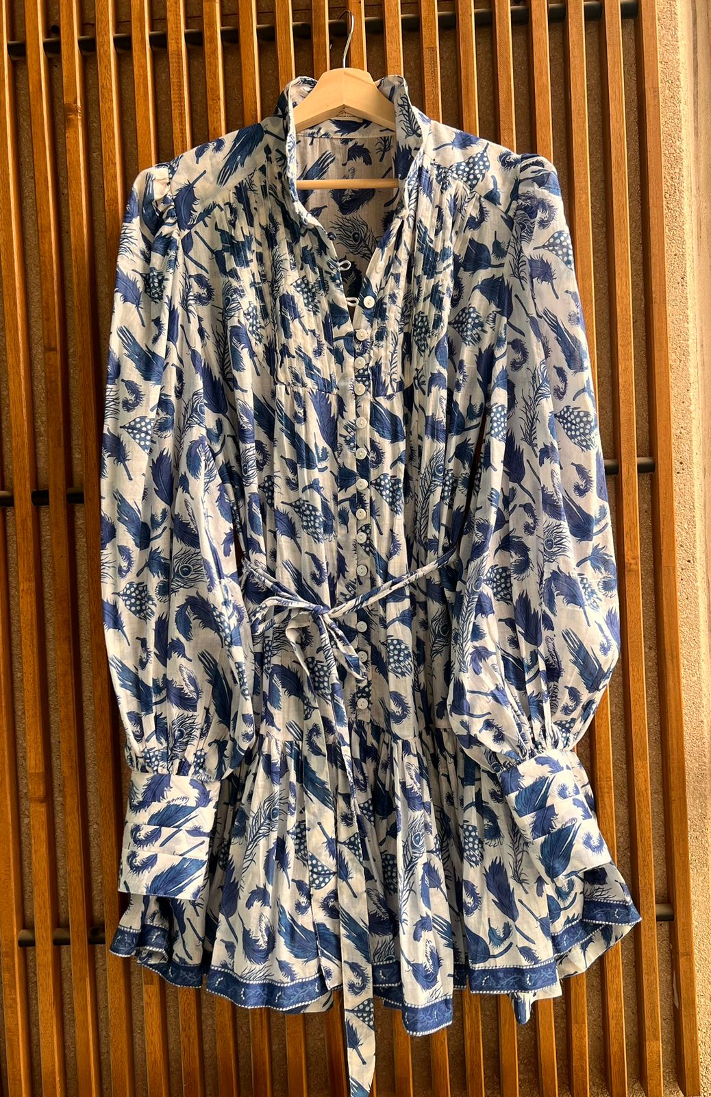 Kort elegant bomullsklänning