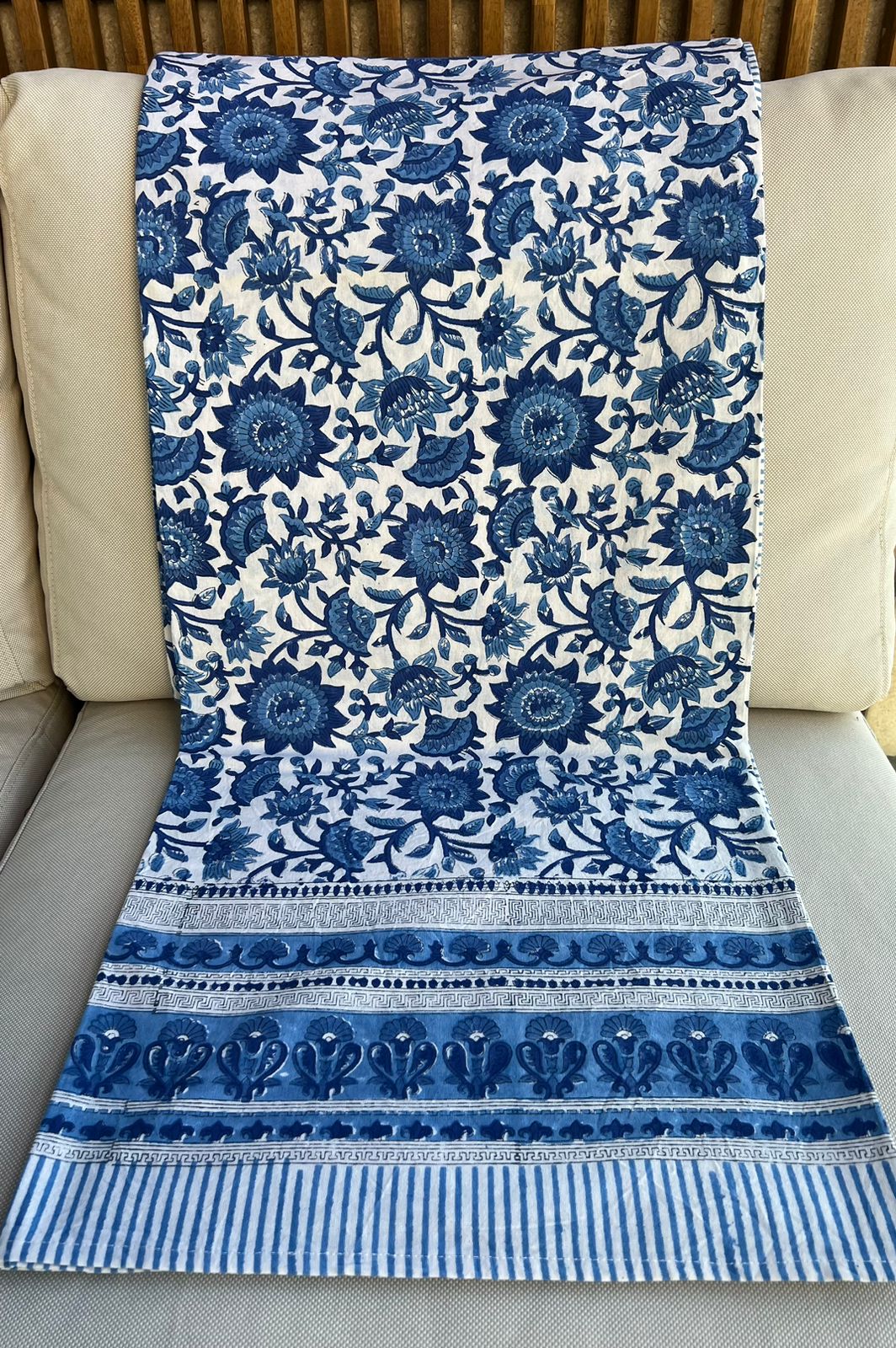 Duk - Indigo blommor